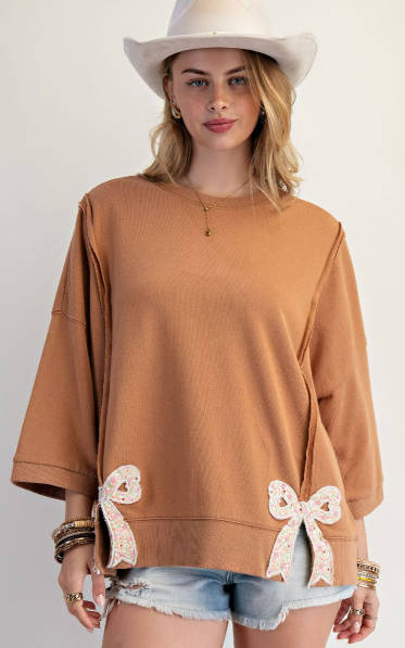 Easel Bow Patch Shirt