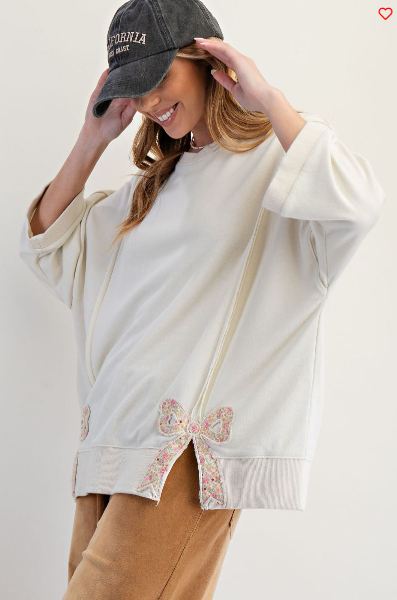 Easel Bow Patch Shirt
