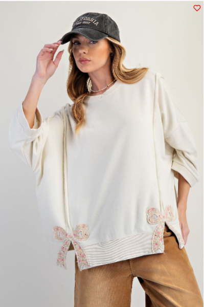 Easel Bow Patch Shirt