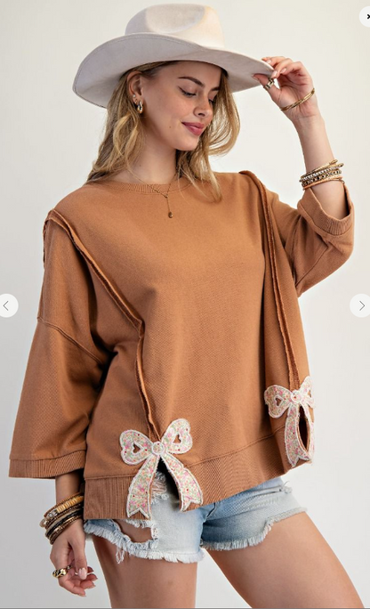 Easel Bow Patch Shirt