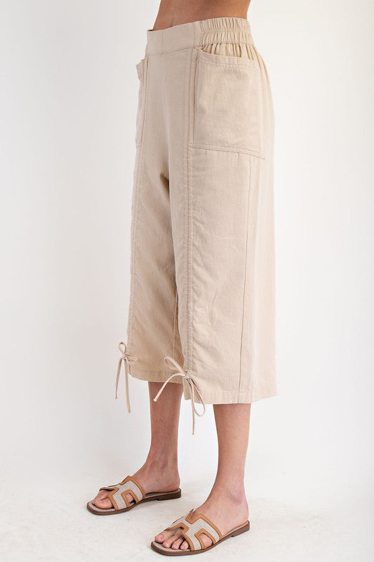Easel Stone Washed Twill Cargo Pants