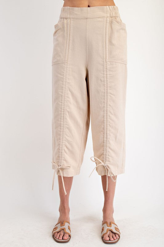 Easel Stone Washed Twill Cargo Pants