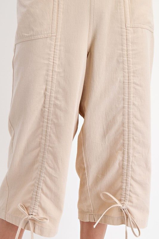 Easel Stone Washed Twill Cargo Pants