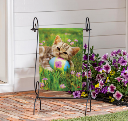 Easter Kitten Suede Flag