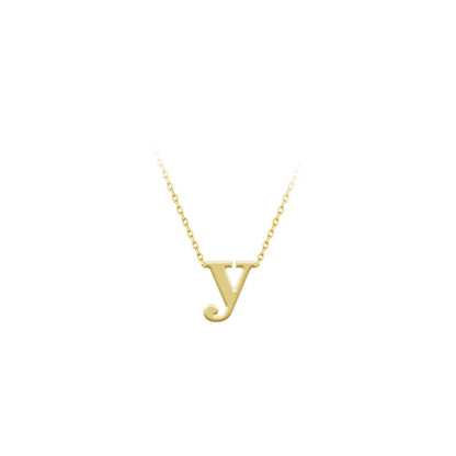 Maya J - Lower Case Mini Initial Necklaces