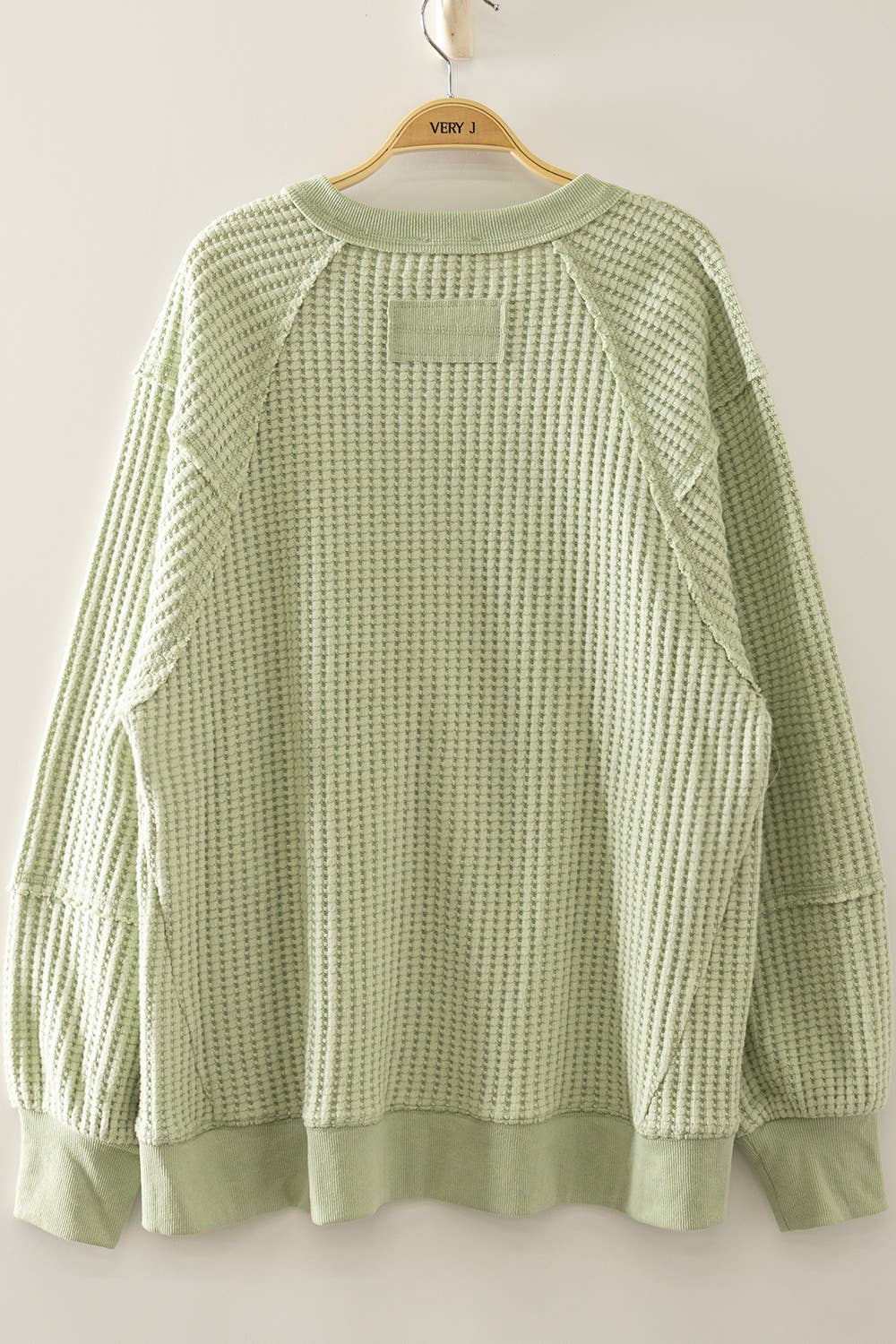 Harlow Waffle Patch Detail Pullover