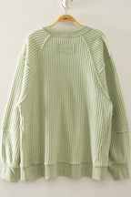 Harlow Waffle Patch Detail Pullover