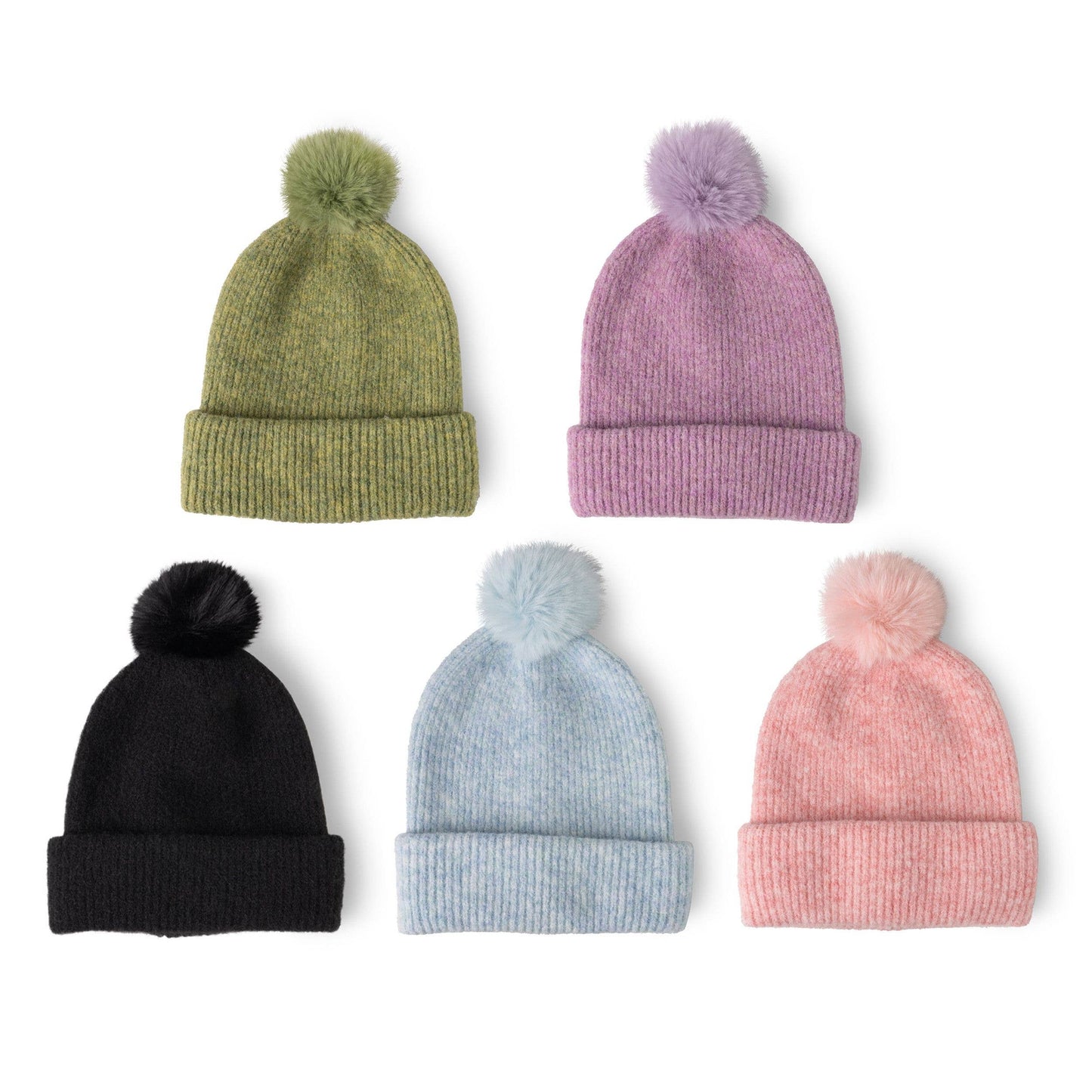 DM Merchandising - Britt's Knits Powder Knit Ultra Soft Pom Hat Assortment