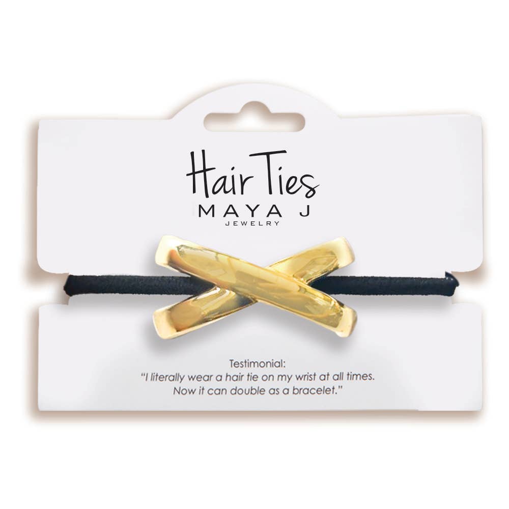 Maya J - Bold Hair Ties - 14K Gold-Plated Brass