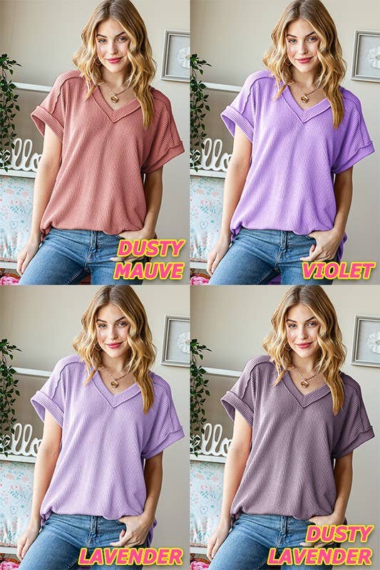HEIMISH - ET7484-10 SOLID URBAN RIBBED TOP