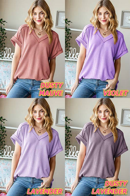 HEIMISH - ET7484-10 SOLID URBAN RIBBED TOP