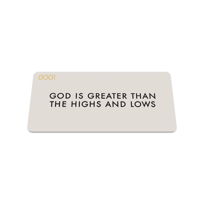 ZOX - God Is Greater Bible Verse Bracelet