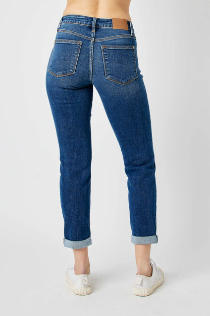 Judy Blue Jeans - Mid Rise Distressed Slim Jean