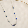 Howard's - Waterproof Necklace 15" Lapis Bead Chain Jewelry Narelle