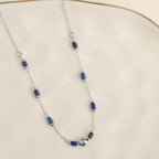 Howard's - Waterproof Necklace 15" Lapis Bead Chain Jewelry Narelle