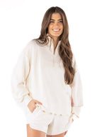 Simply Southern Scalloped Zippered Pullover
