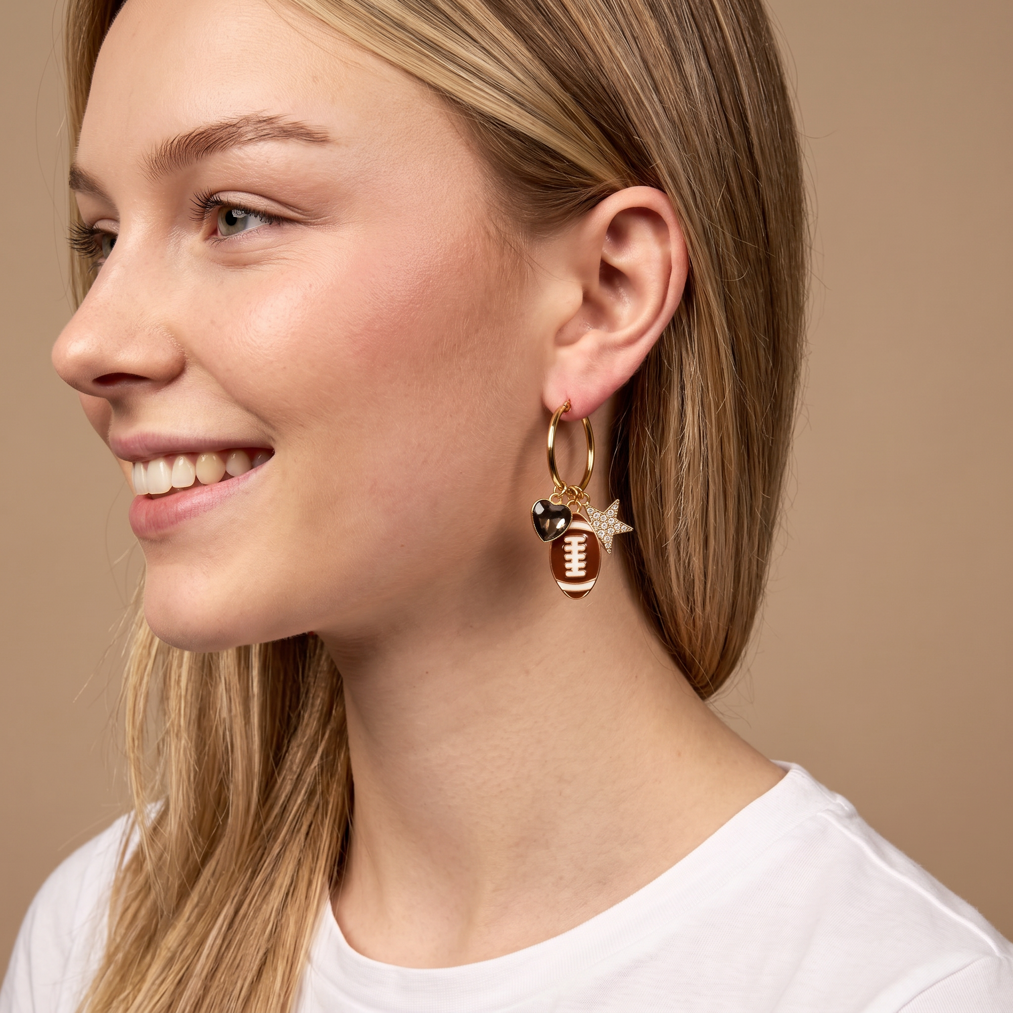 The Darling Effect - Signature Hoop Earrings-Gameday Glitz