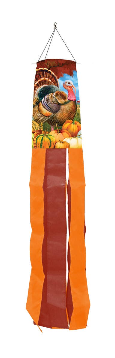 Briarwood Lane - Turkey and Pumpkins Windsock Wind Twister