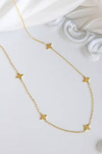 TITANIUM  STEEL NON-TARNISH MINI CROSS NECKLACE