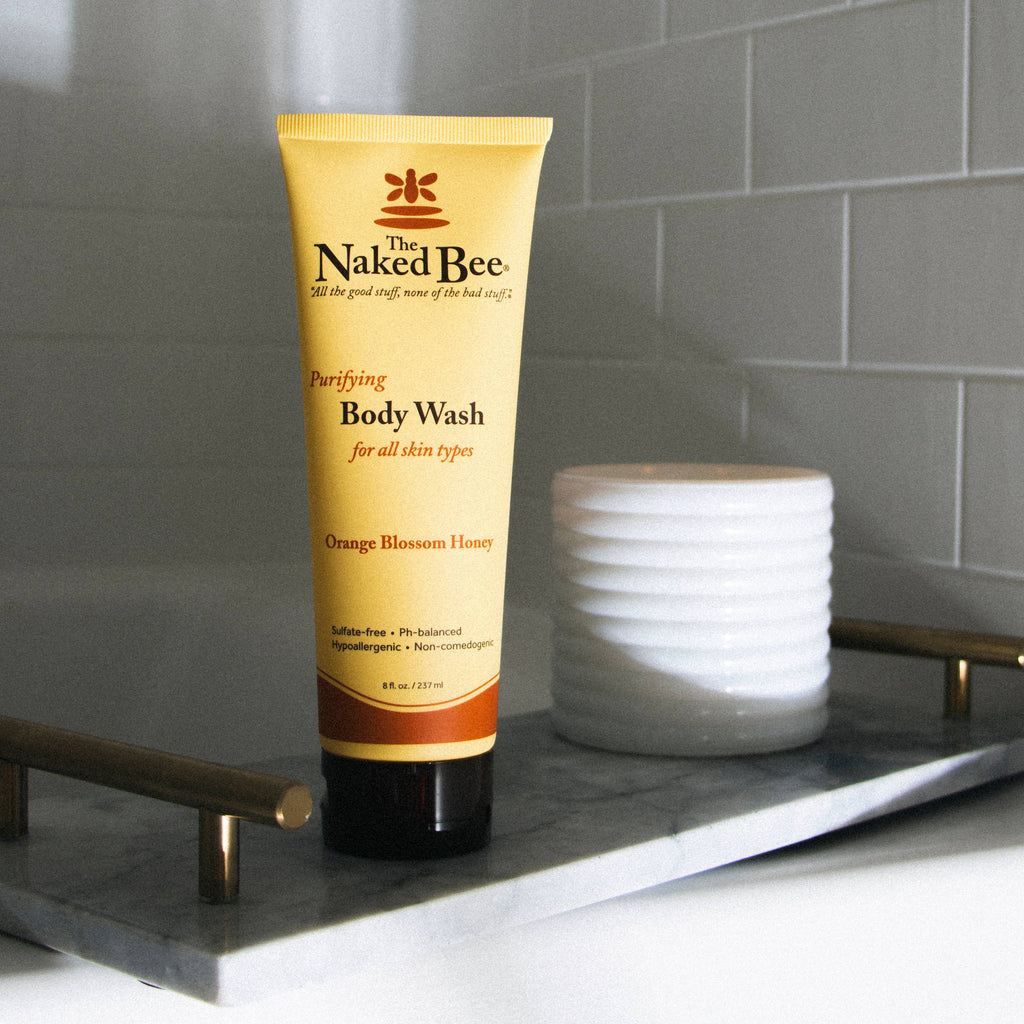 The Naked Bee - 8 oz Orange Blossom Honey Velvety Smooth Body Wash