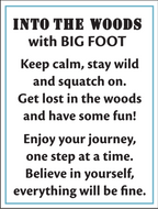 Into the Woods Bigfoot Charms