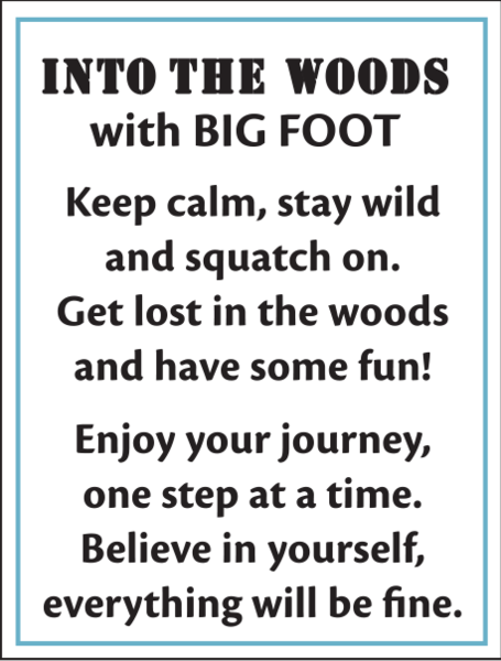 Into the Woods Bigfoot Charms