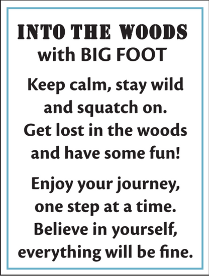 Into the Woods Bigfoot Charms