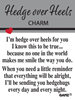 Hedge Over Heels Charm