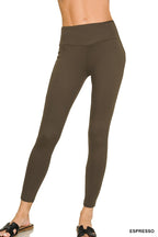 Brushed Dty Microfiber Waistband Leggings