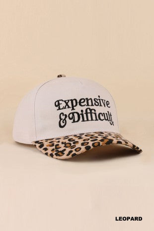 Expensive & Difficult Two Tone Canvas Cotton Cap