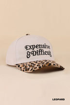 Expensive & Difficult Two Tone Canvas Cotton Cap