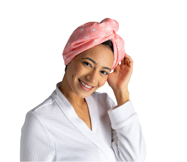 Lemon Lavender Plot Twist Microfiber Turbo Towel