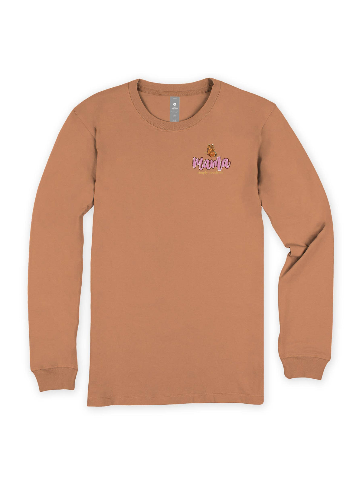simply southern - Long Sleeve Mama T-Shirt CHSTNT