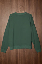LE LIS - Christmas Tree Embroidered Oversized Sweatshirt
