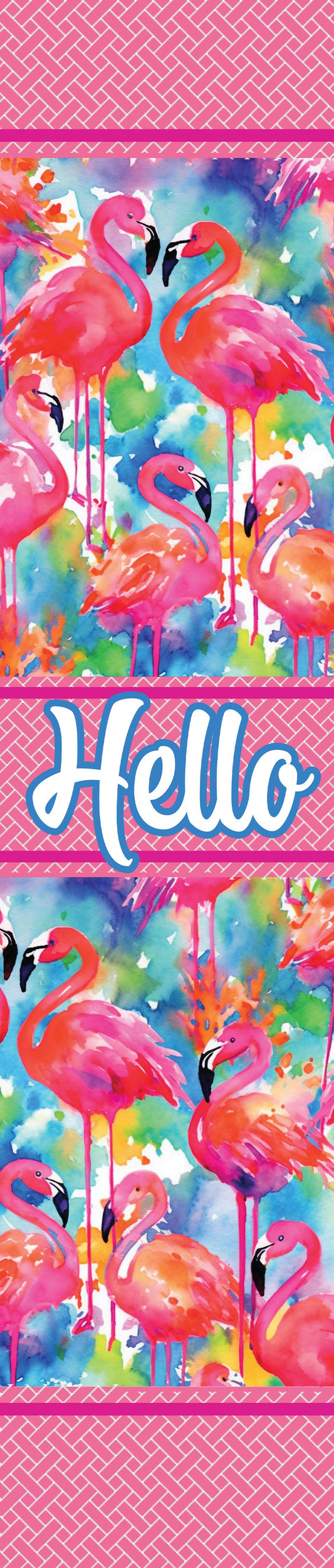 Custom Decor - Yard Expression-Watercolor Flamingos