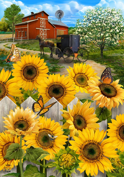 Briarwood Lane - Country Sunflowers Summer Garden Flag