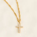 Howard's - Cross Necklace 16" Pave Pendant Waterproof Jewelry Narelle