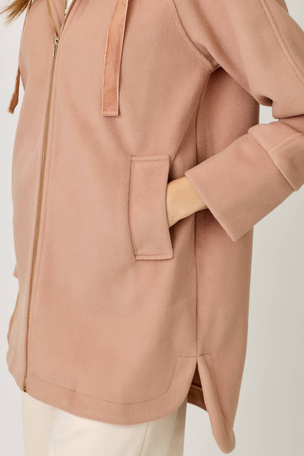 Helen Hoodie Zip-Up Coat