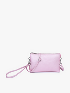 Jen & Co. - M013 Riley Monogrammable 3 Compartment Crossbody/Wristlet