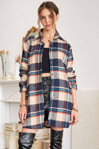 ADORA LA - CEJ1987A - CLASSIC FLANNEL SHACKET