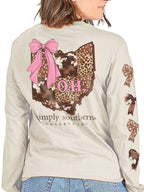 simply southern - State of Ohio LINEN Long Sleeve T-Shirt
