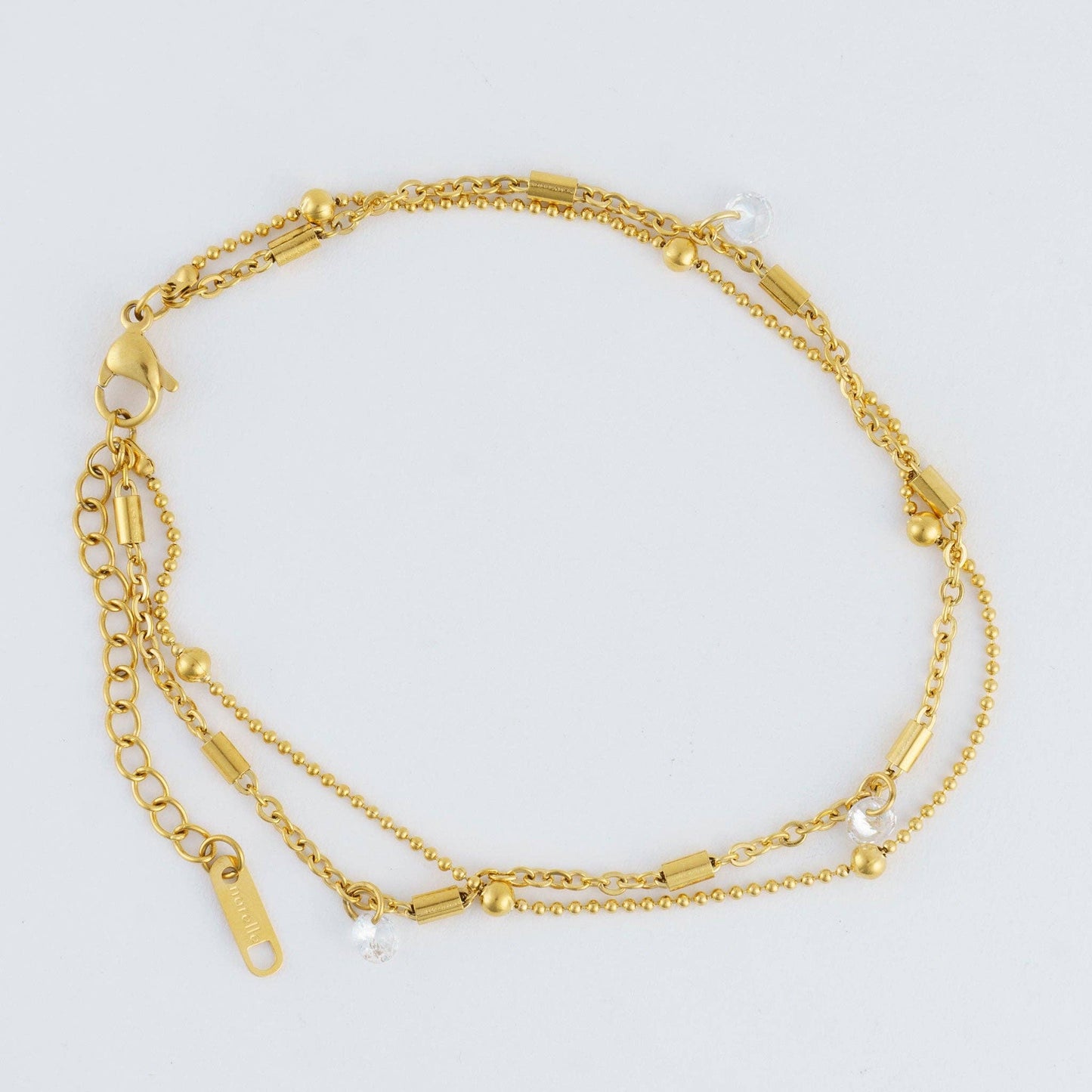 Howard's - Narelle Waterproof Gold Plated Dainty Multi Row Anklet