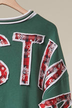 Christmas Back Lettering Sweatshirt-Mello