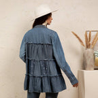 Young Threads - Limited Edition Sweater Knit Jhabla Top with Graceful Tiers