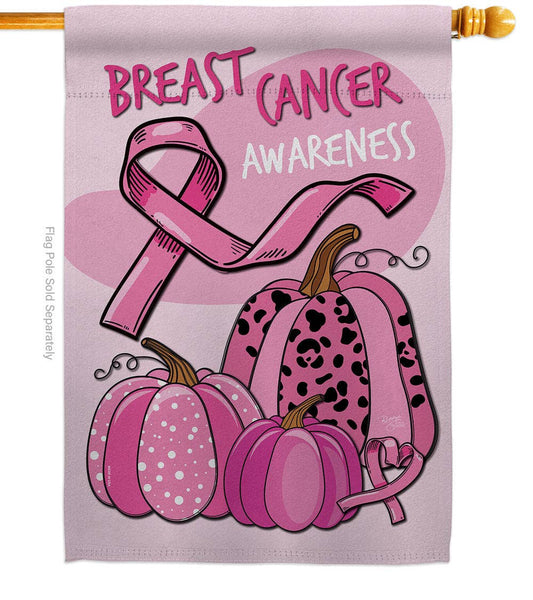 Two Group Flag Co - Flag Pinktober Awareness Ribbon Harvest Autumn Breast