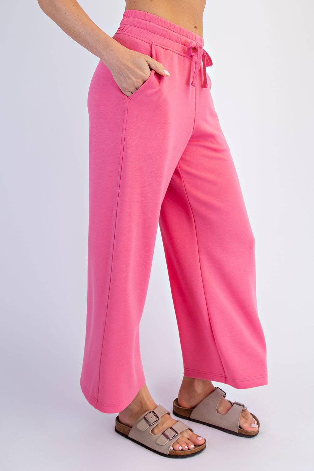 Rae Mode - MODAL SCUBA CROPPED WIDE PANT