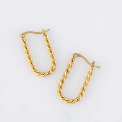 Howard's - Narelle Waterproof Twisted Hoop Earrings