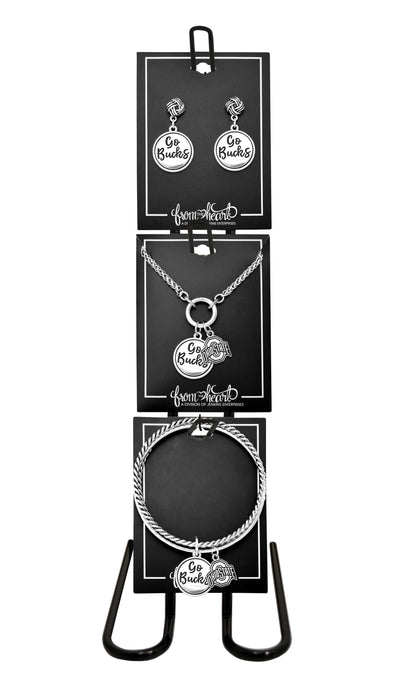 From The Heart - Ohio State Buckeyes Twist and Shout Necklace