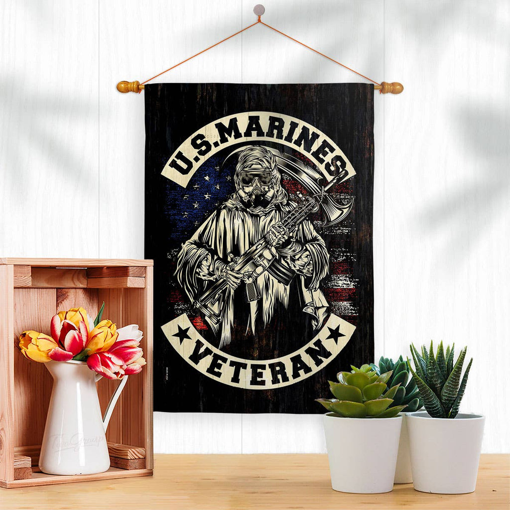 Marines Veteran Armed Forces Military Marine Corps US Flag