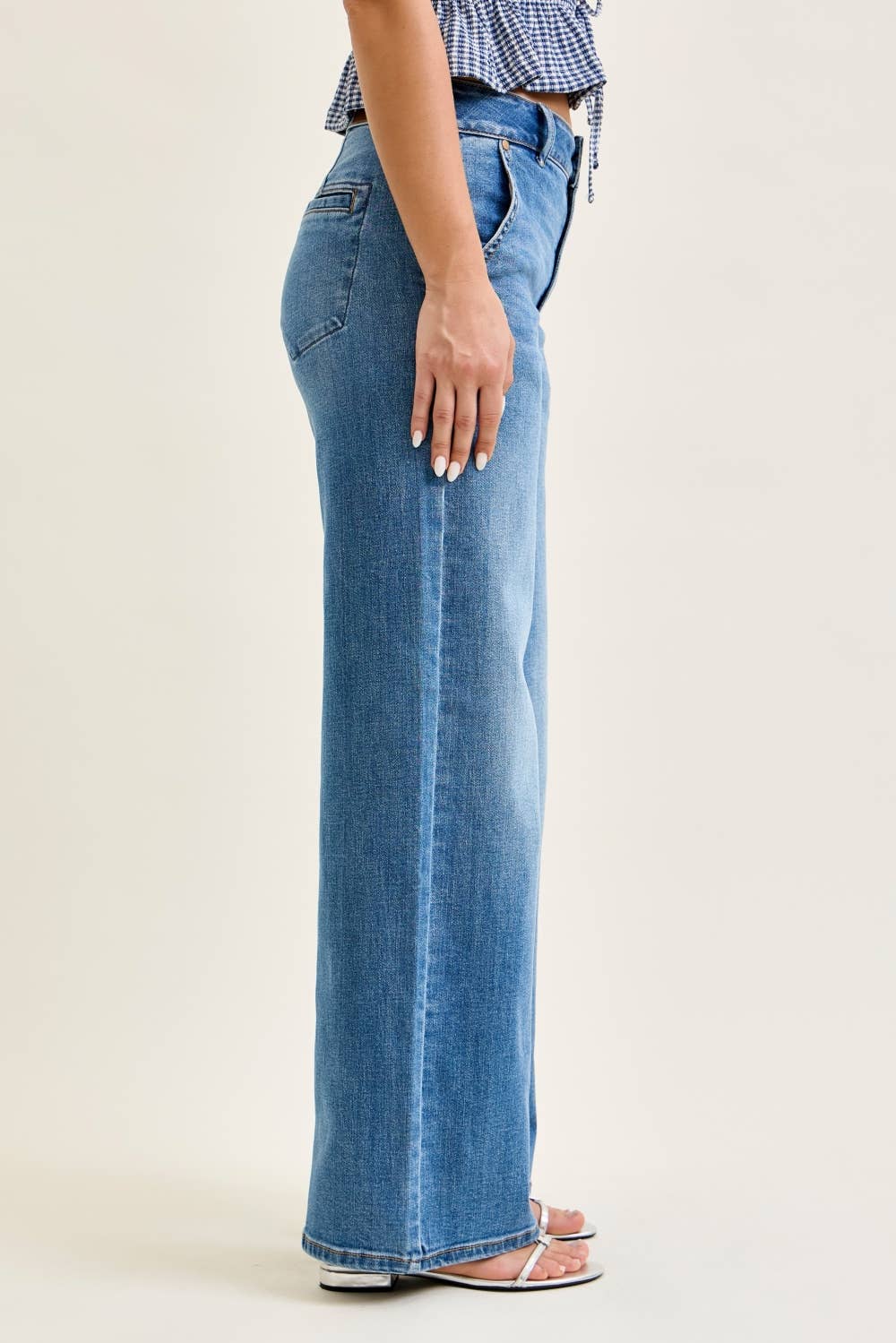 Judy Blue Jeans -HW Column w/ Trouser Styling